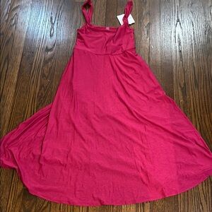 Beyond Yoga Pink Midi Dress